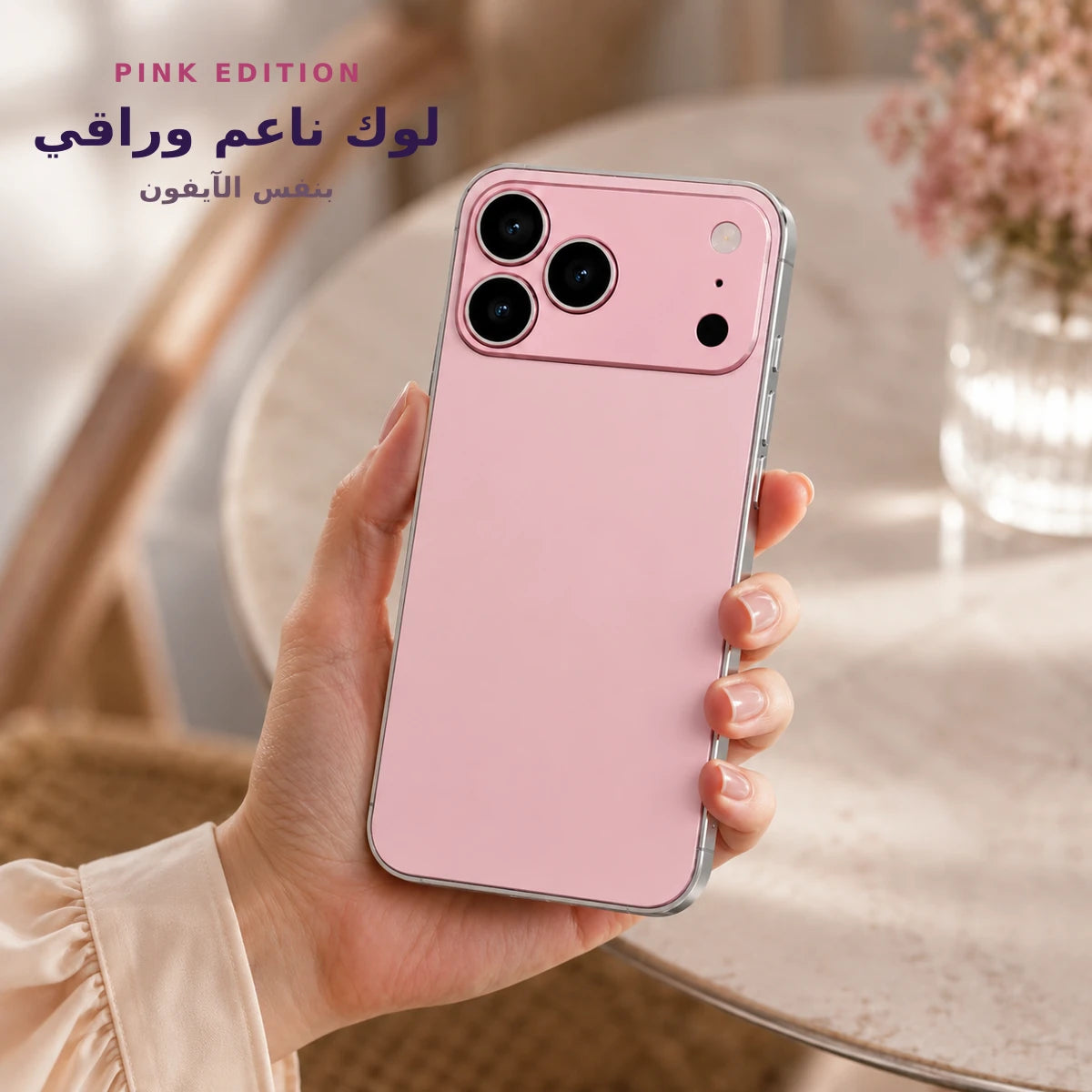 Cherry & Pink Back Edition – بدّل لوك  آيفونك